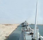 Transiting Suez Canal